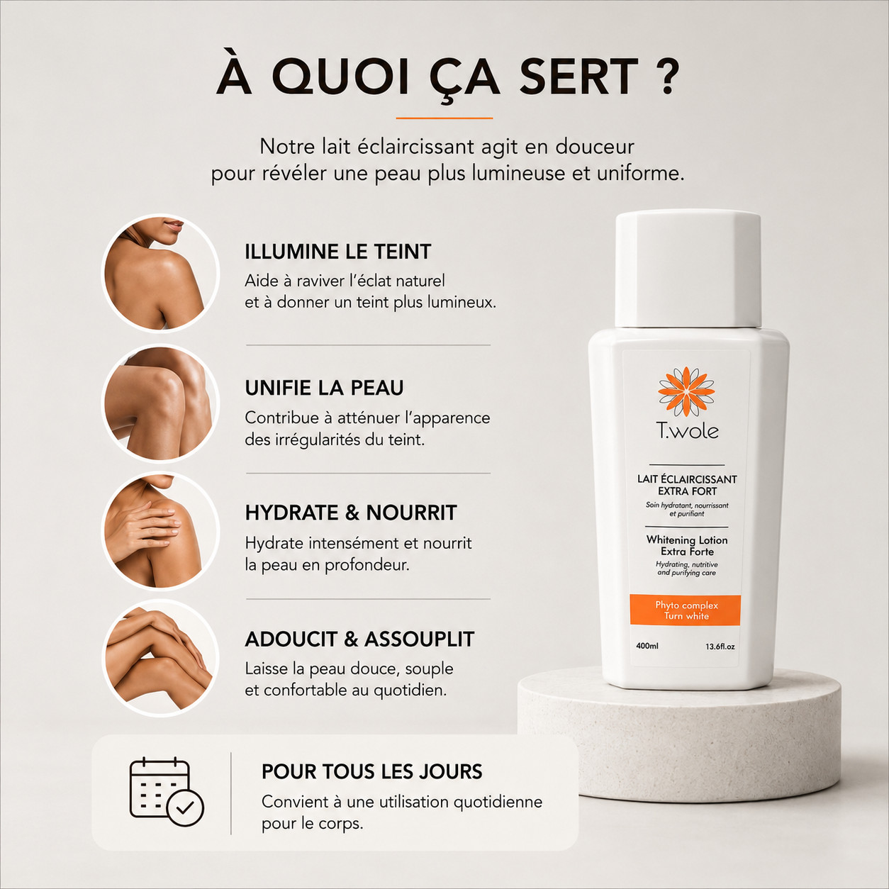 Lait Éclaircissant Corps